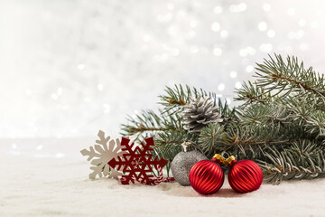 Image with christmas decorations.
