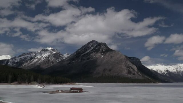 the rocky mountains on a sunny day