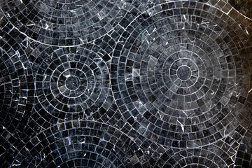 Black Stone  in Mosaic design 