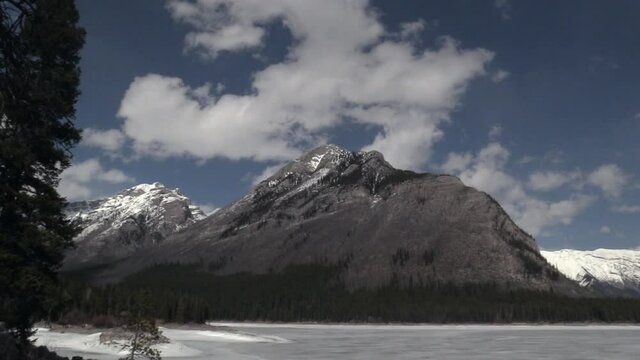 the rocky mountains on a sunny day
