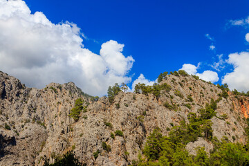 View of the Taurus mountains in Antalya province, Turkey