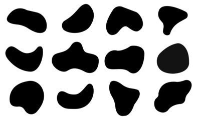 Abstract geometric shapes with gradient.Vector illustration isolated on white background.