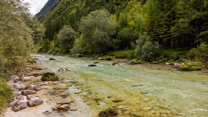 Landschaft im Triglav Nationalpark in Slowenien