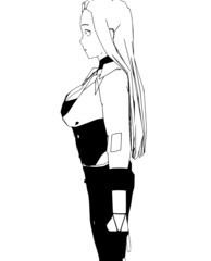 This girl you can edit and create motion animation