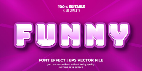 Editable text effect in funny style