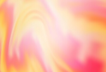 Light Orange vector blurred shine abstract background.