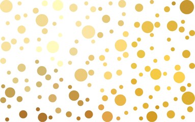 Light Orange vector  pattern with spheres.