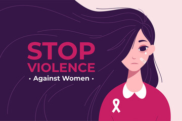International day for the elimination of violence against women - obrazy, fototapety, plakaty
