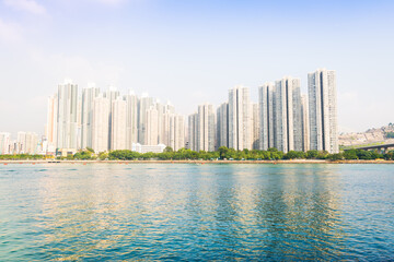 Obraz premium Apartment building. Hong Kong. China.