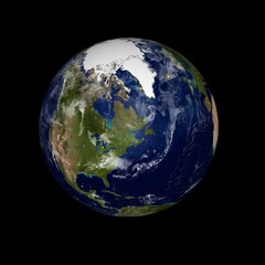 3D  Earth Planet isolated