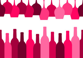 Wine bottle illustration.