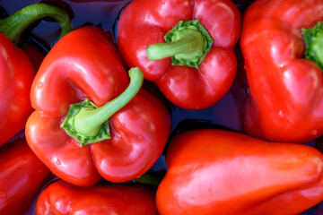 Paprika. Pepper red. Bell pepper. Sweet red peppers