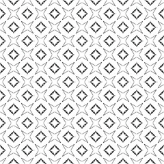 Black and white surface pattern texture. Bw ornamental graphic design. Mosaic ornaments. Pattern template. Vector illustration.