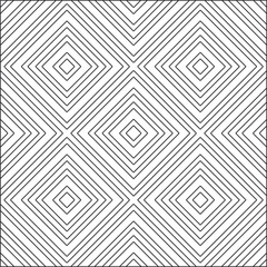 Vector pattern with symmetrical elements . Repeating geometric tiles from striped elements. black patterns.