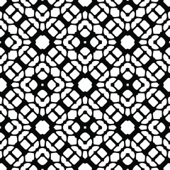 Naklejka premium Seamless vector pattern in geometric ornamental style. Black ornament.