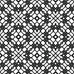 Naklejka premium Seamless vector pattern in geometric ornamental style. Black ornament.