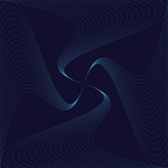 Vector Spiral Striped Design Element