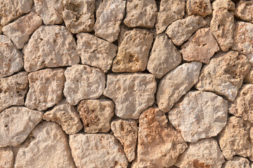 Typical Majorcan Tanca wall of natural stone-7880