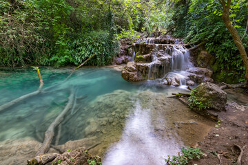 Amazing view of Krushuna Waterfalls, Bulgaria