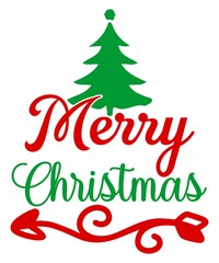 Fototapeta na wymiar Merry Christmas SVG design