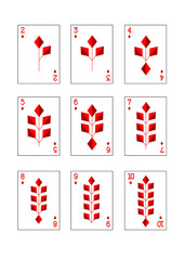 
the illustration - very special set of playing cards.