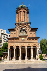 Obraz premium Antim monastery of All Saints in city of Bucharest, Romania
