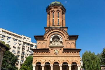 Obraz premium Antim monastery of All Saints in city of Bucharest, Romania
