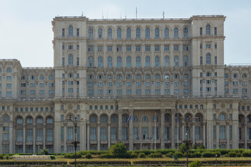 Fototapeta premium The Palace of the Parliament in city of Bucharest, Romania