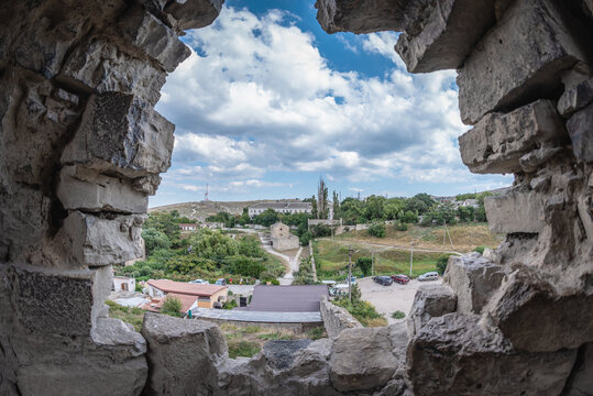 Church of john the theologian in the Genoese fortress, Crimea , Feodosia, September of 2021.
