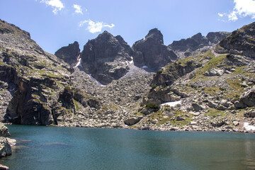 The Scary lake and Kupens peaks, Rila Mountain, Bulgaria