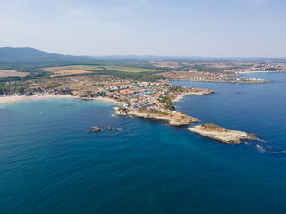 Fototapeta na wymiar Aerial view of Arapya beach near town of Tsarevo, Bulgaria
