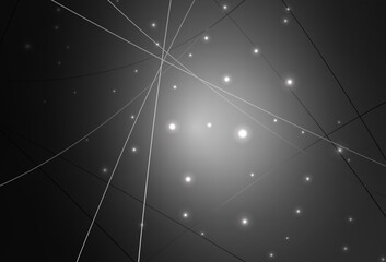 Light Gray vector texture with triangles and circles.