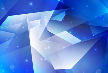 Light BLUE vector layout with lines, triangles.