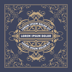 Western card with vintage style