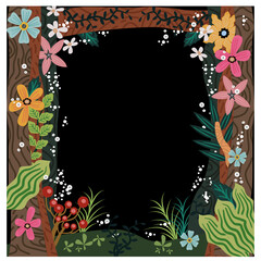 beautiful and cute colorful jungle background