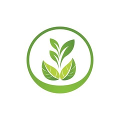 Green leaf logo