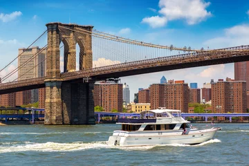Fotobehang Brooklyn Bridge in New York © Sergii Figurnyi