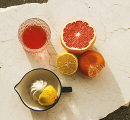 lemon and orange juice