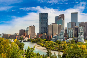 Calgary in sunny day, Canada