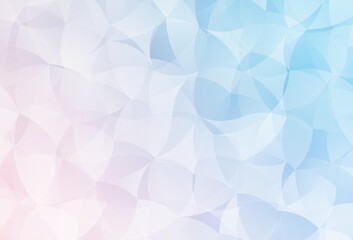 Light Pink, Blue vector template with chaotic shapes.