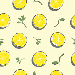 This is the patttern of fresh lemon fruit. You should use this to pajamas design or wallpaper decoration, etc.