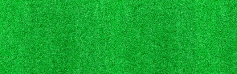 Fototapeta na wymiar Panorama of New Green Artificial Turf Flooring texture and background seamless