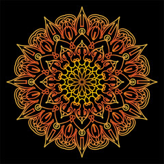 Circular pattern in form of mandala