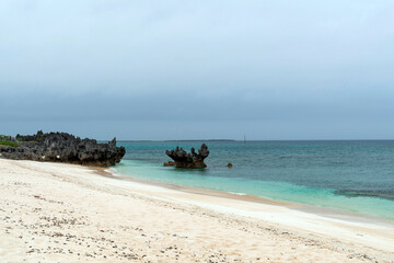 与論島の品覇海岸（シナパ）