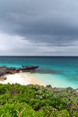 与論島の宇勝海岸（ウァーチ）メーラビビーチ