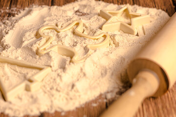 Preparando galletas de navidad