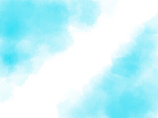 Obraz premium Abstract blue watercolor gradient paint grunge texture background.