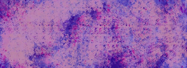 Abstract vintage and paint texture pastel pink and purple banner background 