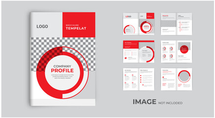 minimalist business brochure template design, minimal multipage brochure design