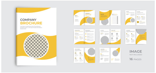Corporate modern company profile and  multipage business brochure design template